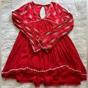 Printed Babydoll Top